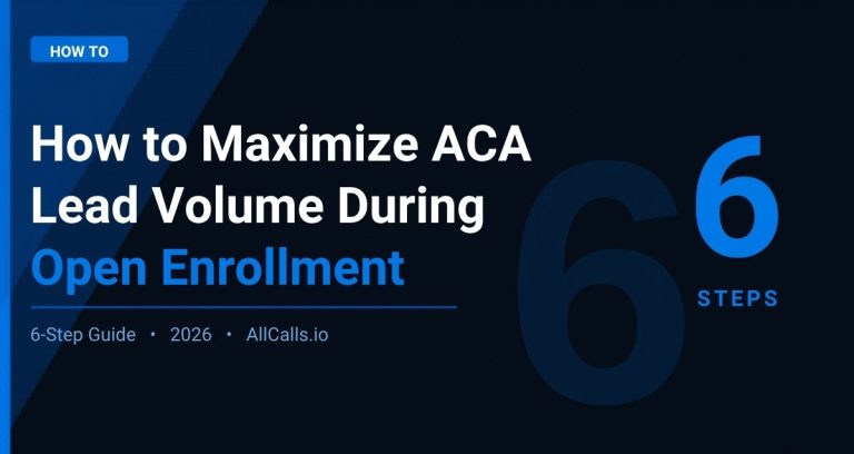 How to maximize ACA lead volume during open enrollment 2026