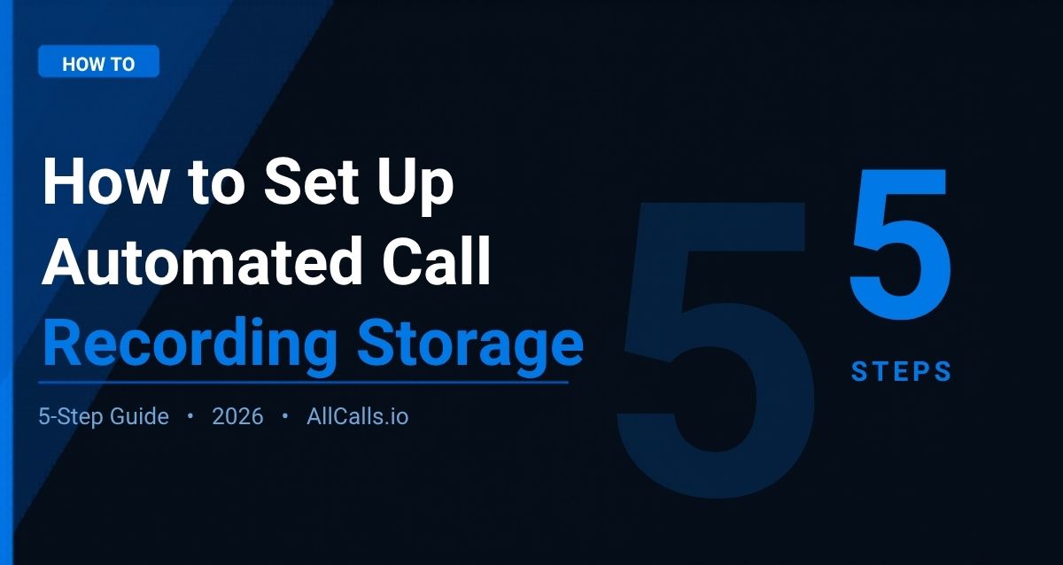 How to set up automated call recording storage for insurance compliance 2026