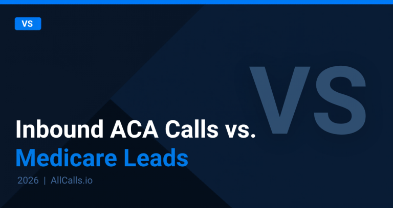 ACA calls or Medicare leads — which is easier for new insurance agents to close in 2026? Compare both verticals by call volume, commission, and conversion rate.